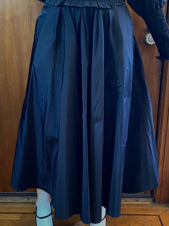 Ralph Lauren Dresses & Skirts - Ralph Lauren Black Label Silk Taffeta Maxi Long A Line Skirt Size 6